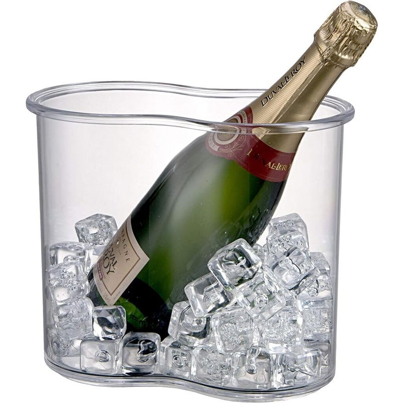Prodyne Twin-Chill 2 Bottle Iceless Wine Cooler, Clear - Image 3